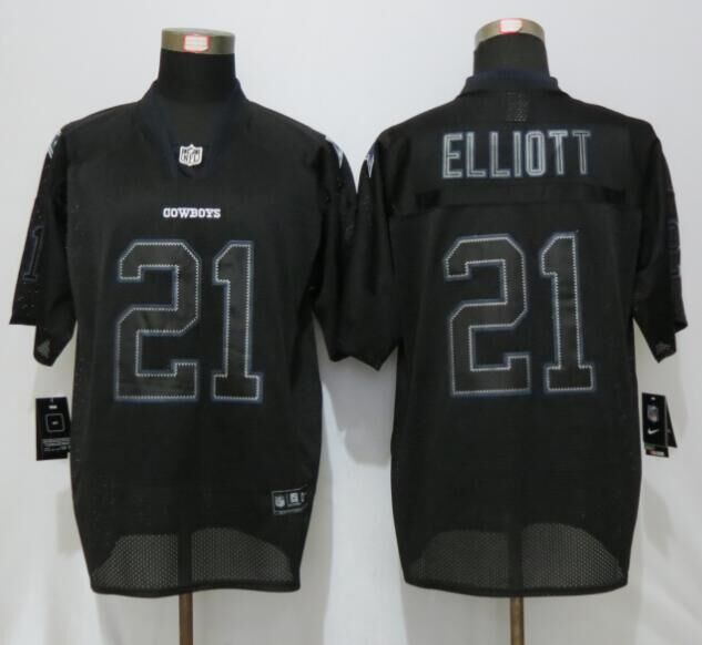 Dallas cowboys 21 Elliott Lights Out Black New Nike Elite Jerseys